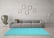 Machine Washable Solid Light Blue Modern Rug in a Living Room, wshcon239lblu