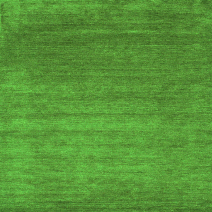 Round Machine Washable Abstract Green Contemporary Area Rugs, wshcon23grn