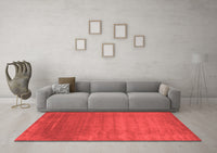 Machine Washable Abstract Red Contemporary Rug, wshcon23red