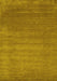 Abstract Yellow Contemporary Rug, con23yw