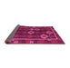 Sideview of Oriental Pink Traditional Rug, con2400pnk