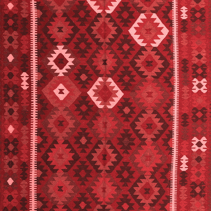 Machine Washable Oriental Red Traditional Rug, wshcon2400red