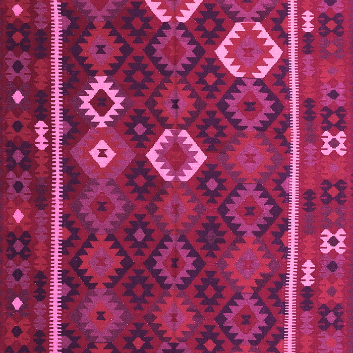 Machine Washable Oriental Pink Traditional Rug, wshcon2400pnk