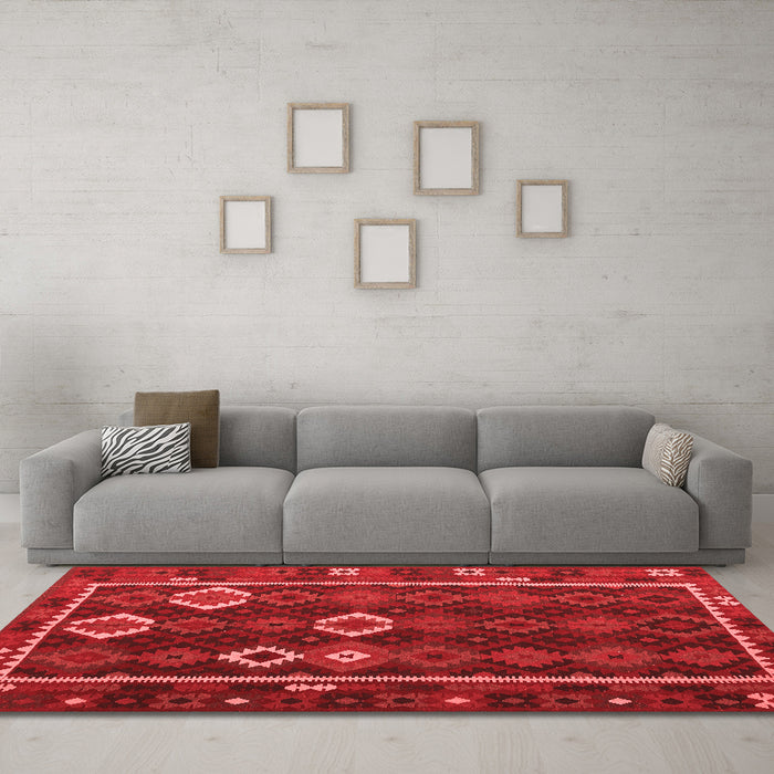 Traditional Red Washable Rugs