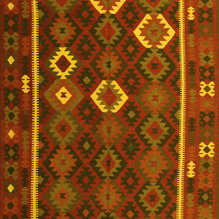 Oriental Yellow Traditional Rug, con2400yw