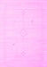 Machine Washable Solid Pink Modern Rug, wshcon2401pnk