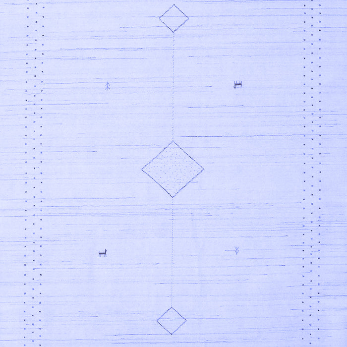 Solid Blue Modern Rug, con2401blu