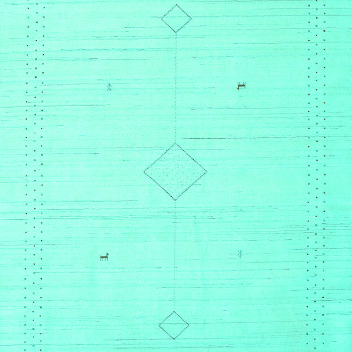 Solid Turquoise Modern Rug, con2401turq