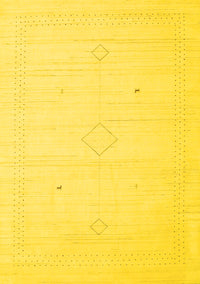 Solid Yellow Modern Rug, con2401yw