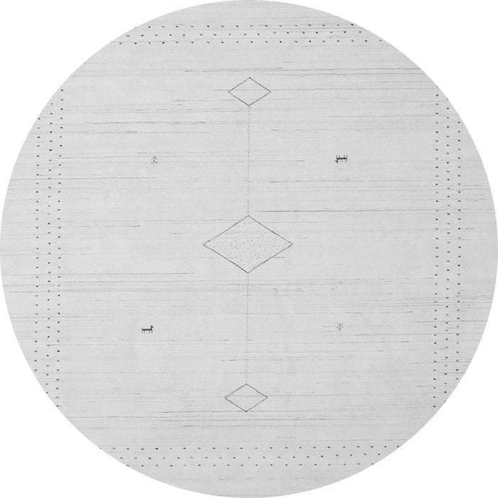 Square Solid Gray Modern Rug, con2401gry