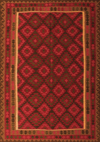 Oriental Orange Traditional Rug, con2402org