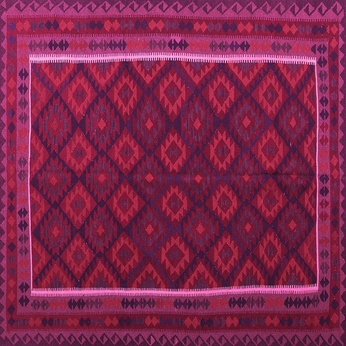 Square Oriental Pink Traditional Rug, con2402pnk