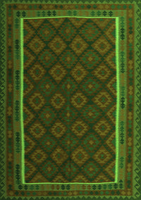 Oriental Green Traditional Rug, con2402grn