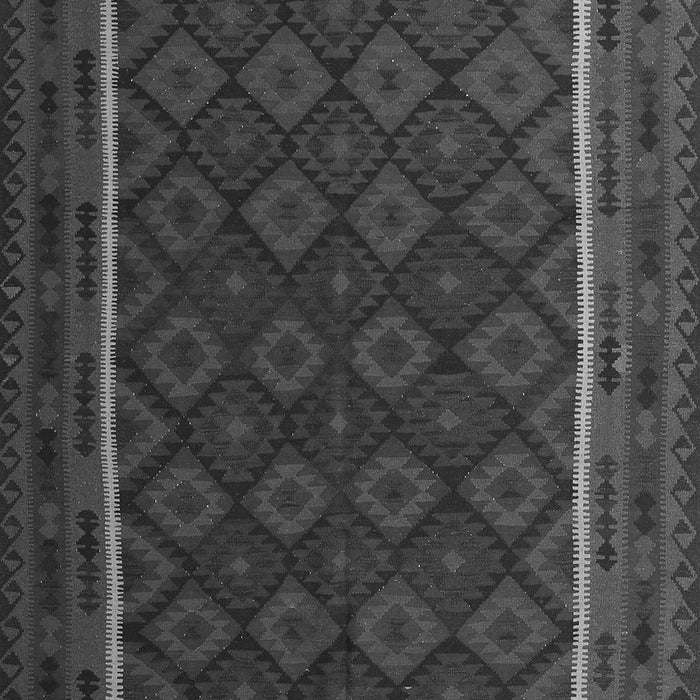 Serging Thickness of Machine Washable Oriental Gray Traditional Rug, wshcon2402gry