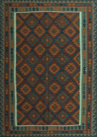 Oriental Light Blue Traditional Rug, con2402lblu