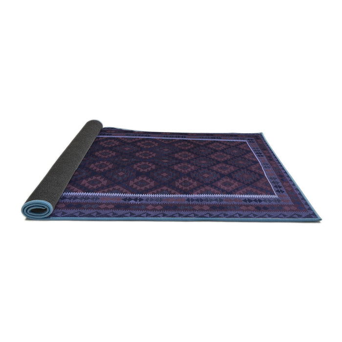 Sideview of Oriental Blue Traditional Rug, con2402blu