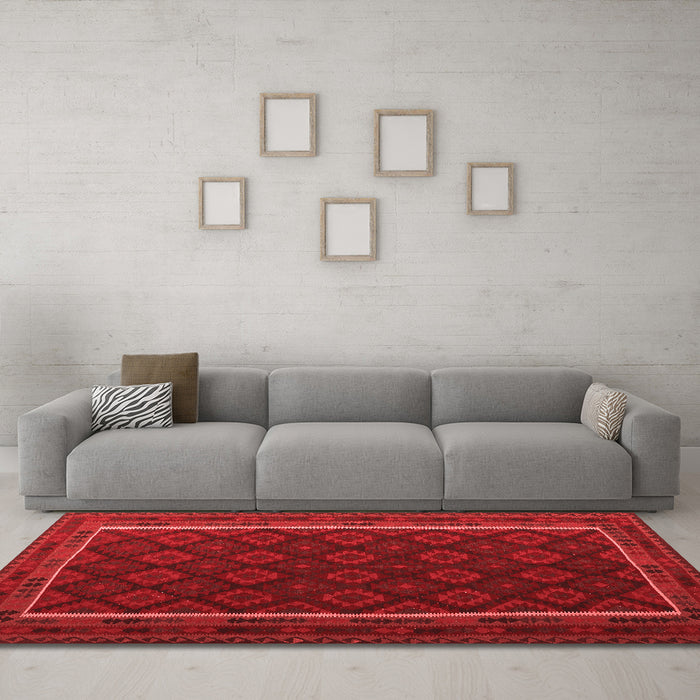 Traditional Red Washable Rugs
