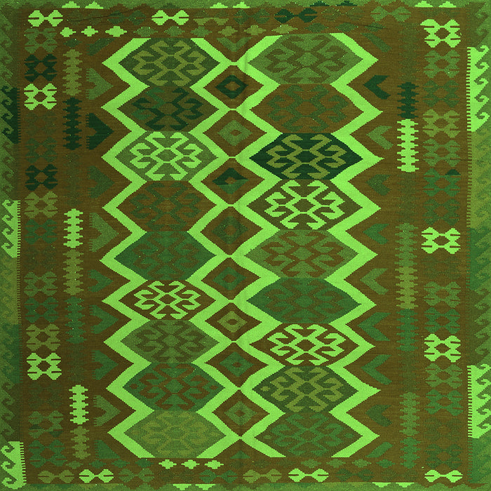 Serging Thickness of Oriental Green Traditional Rug, con2403grn