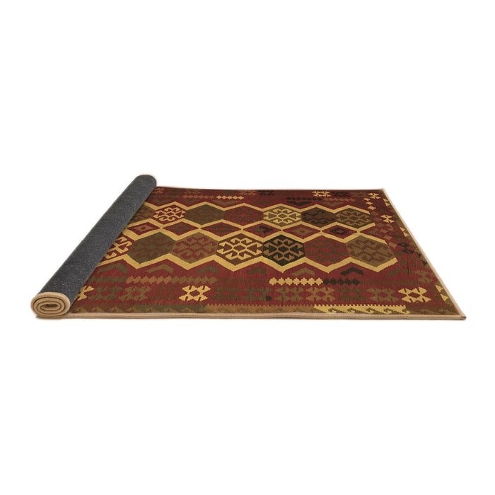 Sideview of Oriental Brown Traditional Rug, con2403brn