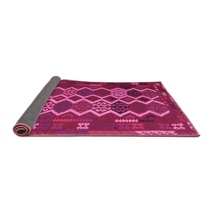 Sideview of Oriental Pink Traditional Rug, con2403pnk