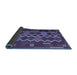 Sideview of Oriental Blue Traditional Rug, con2403blu