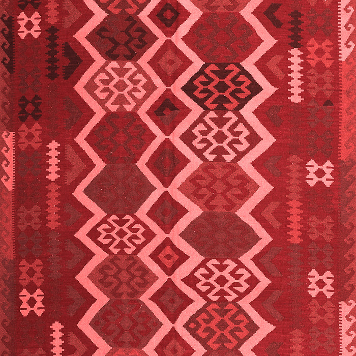 Machine Washable Oriental Red Traditional Rug, wshcon2403red