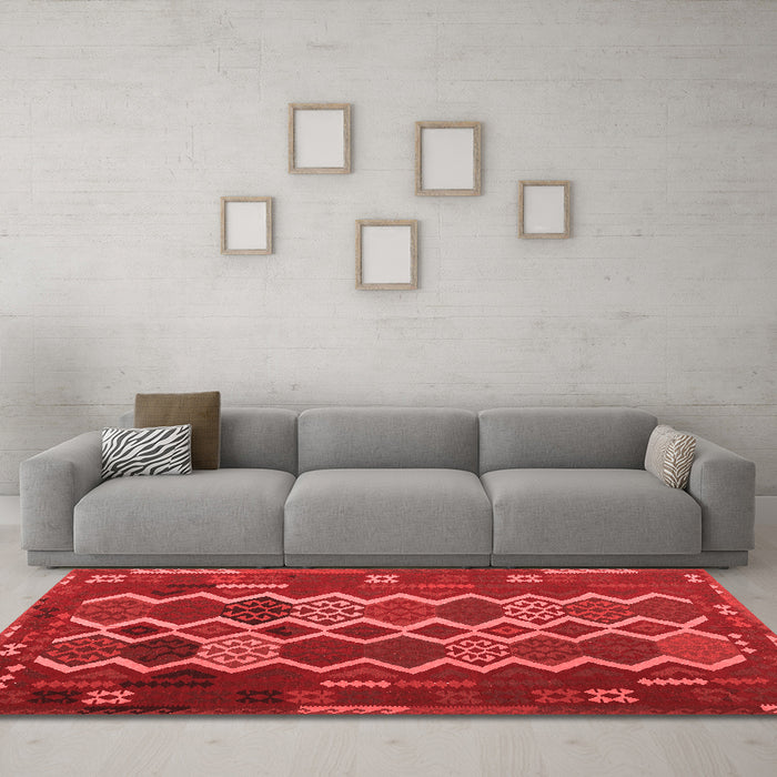 Traditional Red Washable Rugs