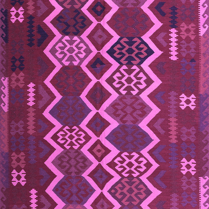 Machine Washable Oriental Purple Traditional Area Rugs, wshcon2403pur
