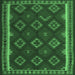 Square Oriental Emerald Green Traditional Rug, con2404emgrn