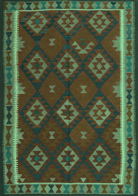 Oriental Turquoise Traditional Rug, con2404turq