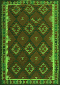 Oriental Green Traditional Rug, con2404grn