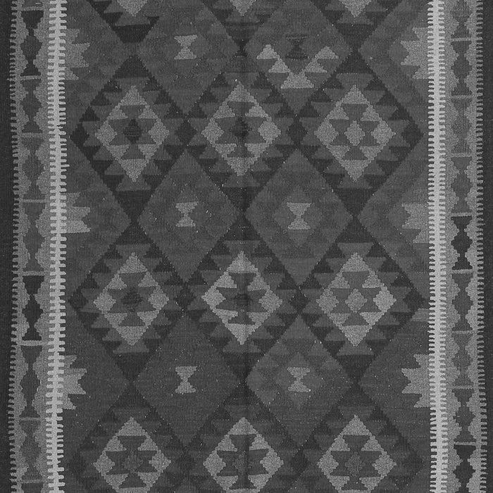 Serging Thickness of Machine Washable Oriental Gray Traditional Rug, wshcon2404gry