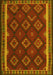 Machine Washable Oriental Yellow Traditional Rug, wshcon2404yw