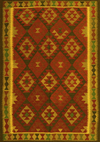 Oriental Yellow Traditional Rug, con2404yw