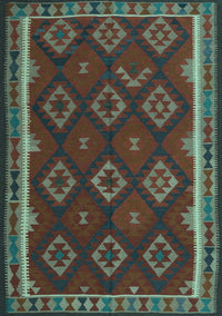 Oriental Light Blue Traditional Rug, con2404lblu