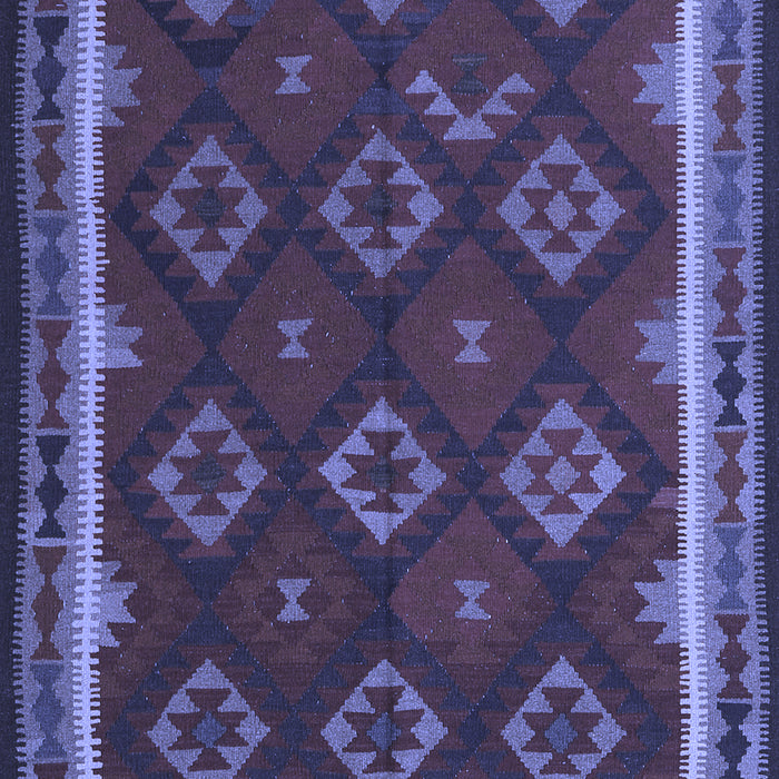 Machine Washable Oriental Blue Traditional Rug, wshcon2404blu