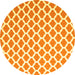 Round Trellis Yellow Modern Rug, con2405yw