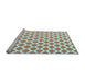 Sideview of Machine Washable Trellis Light Blue Modern Rug, wshcon2405lblu