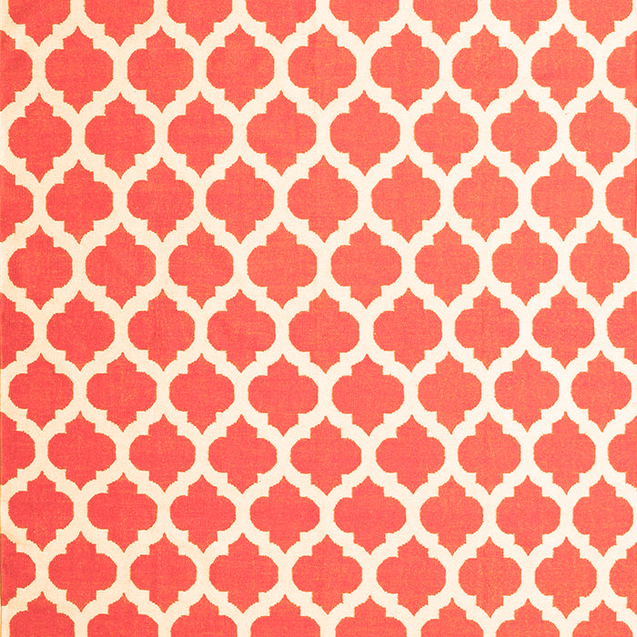 Serging Thickness of Machine Washable Trellis Orange Modern Area Rugs, wshcon2405org