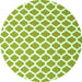 Machine Washable Trellis Green Modern Area Rugs, wshcon2405grn