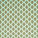 Square Trellis Turquoise Modern Rug, con2405turq