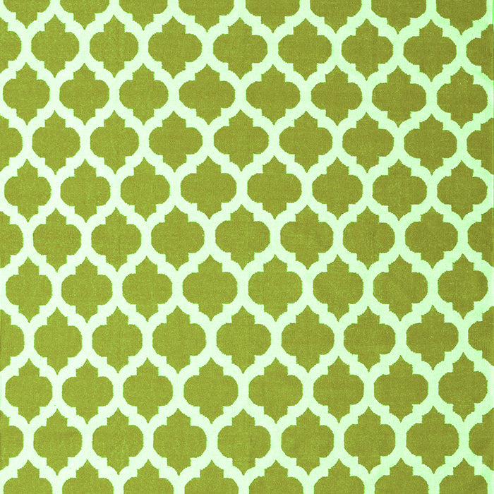 Serging Thickness of Machine Washable Trellis Green Modern Area Rugs, wshcon2405grn