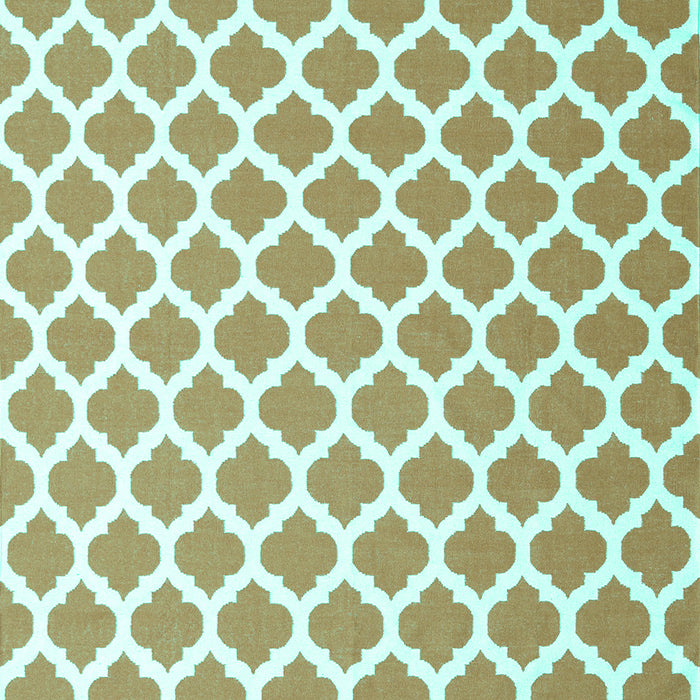 Machine Washable Trellis Turquoise Modern Area Rugs, wshcon2405turq