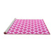 Sideview of Machine Washable Trellis Purple Modern Area Rugs, wshcon2405pur