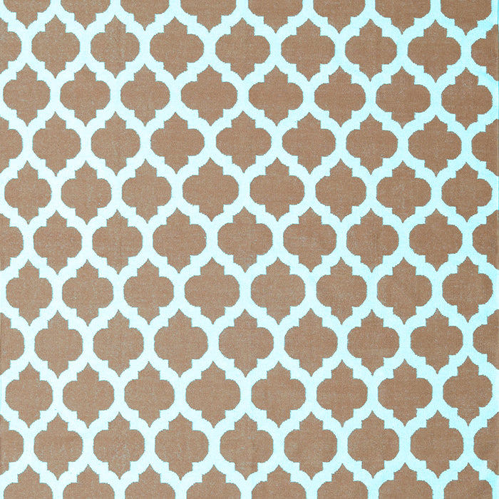 Machine Washable Trellis Light Blue Modern Rug, wshcon2405lblu