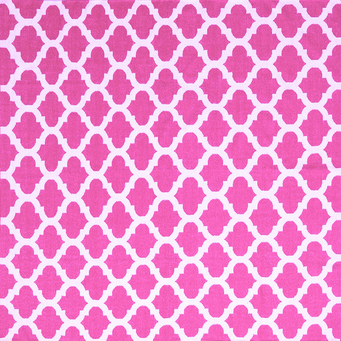 Square Machine Washable Trellis Purple Modern Area Rugs, wshcon2405pur