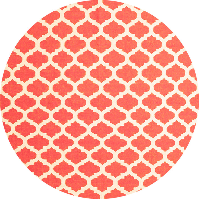 Square Trellis Orange Modern Rug, con2405org