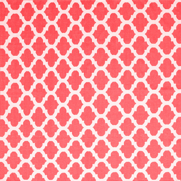 Machine Washable Trellis Red Modern Rug, wshcon2405red