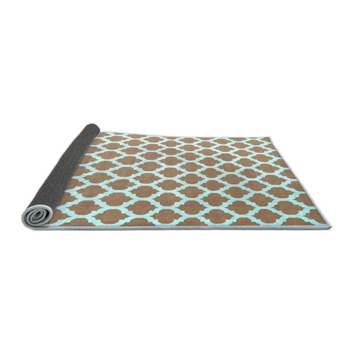Sideview of Trellis Light Blue Modern Rug, con2405lblu
