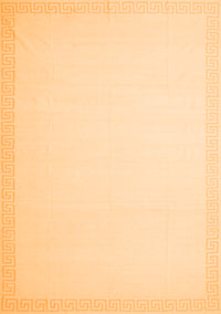 Solid Orange Modern Rug, con2406org